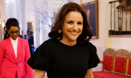 Julia Louis-Dreyfus, host of Wiser Than Me, at a White House event.