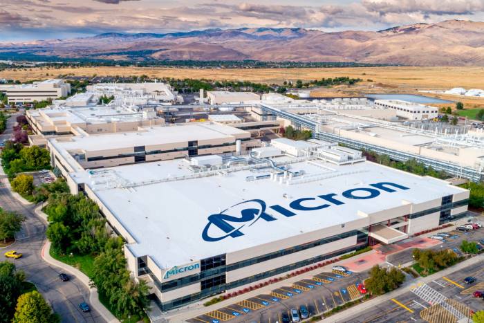 A Micron semiconductor factory