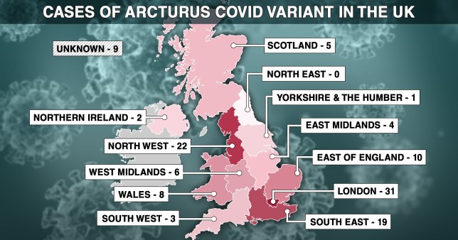 Arcturus Covid map metro graphics Credit metro.co.uk