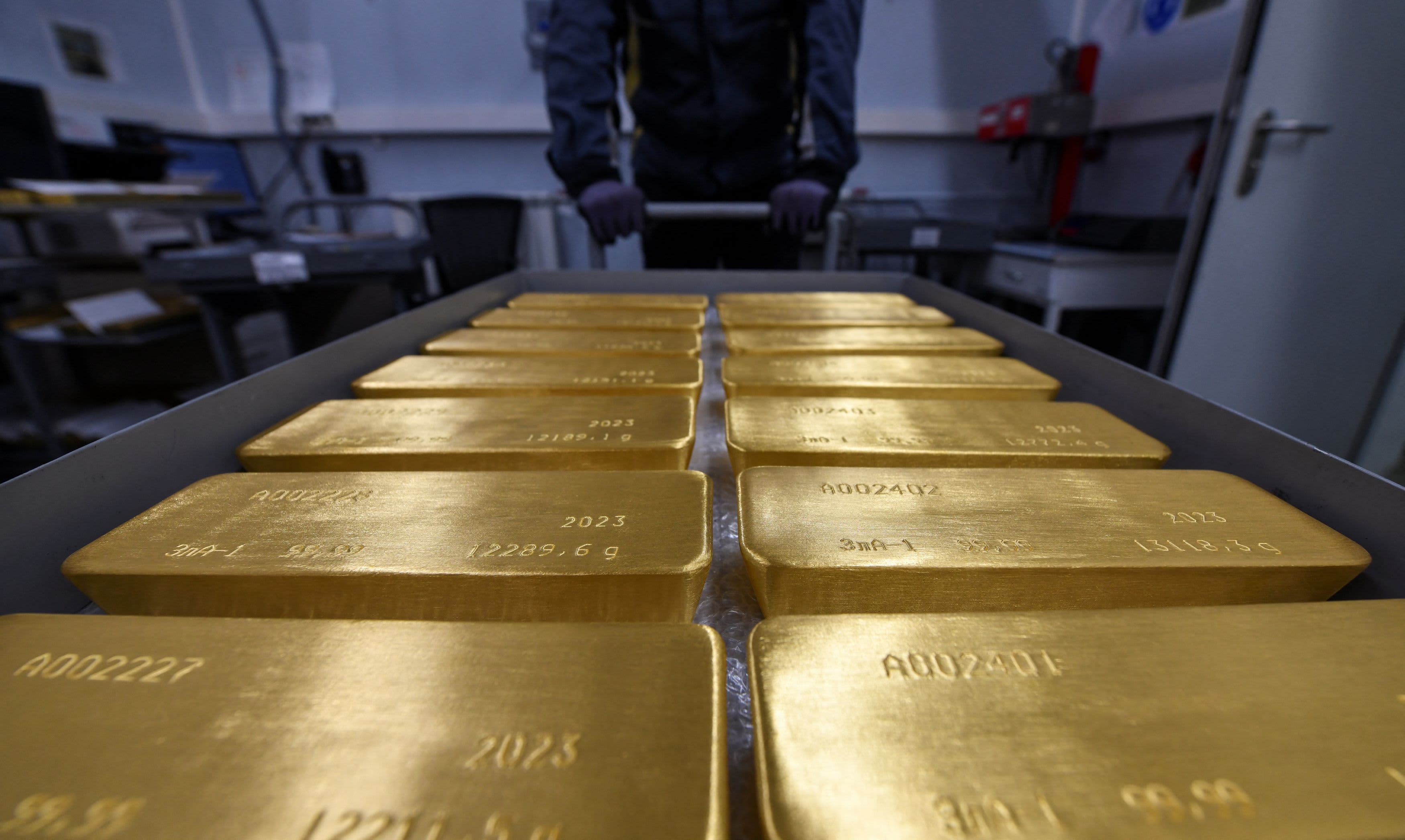 Gold and mining ETFs are surging as the precious metal flirts with a record high