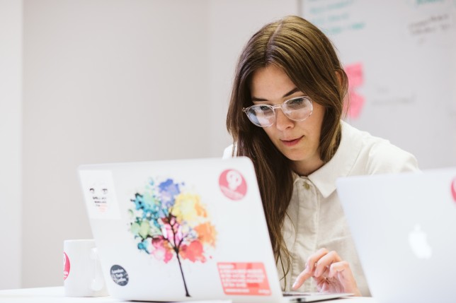 Woman on laptop