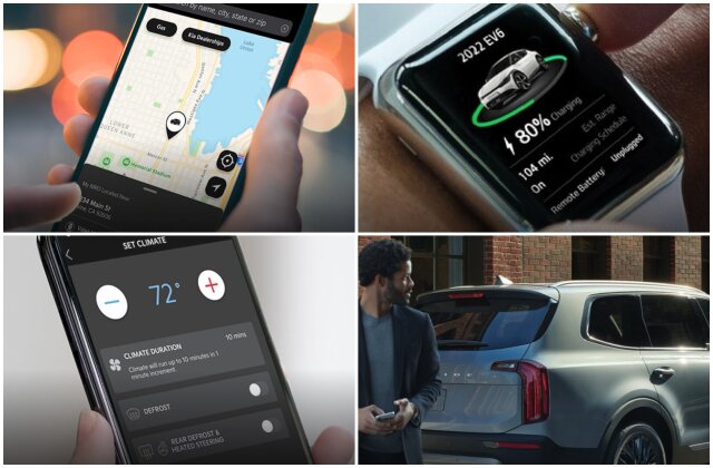 Kia Connect app collage