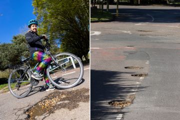 We live on 'UK's worst road'  with potholes every 10 yards - it's a deathtrap