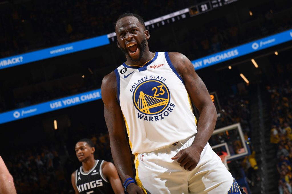 Draymond Green (23) came off the bench upon returning for Game 4 of the first round series against the Sacramento Kings.