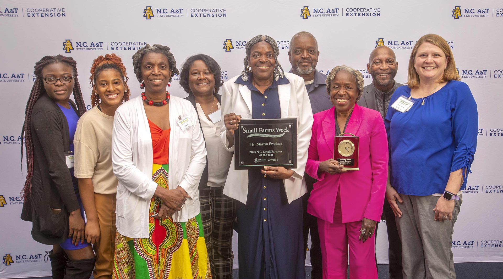 2023 Small Farmers of the Year and family