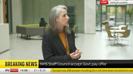 Sara Gorton talking to Sky News today.