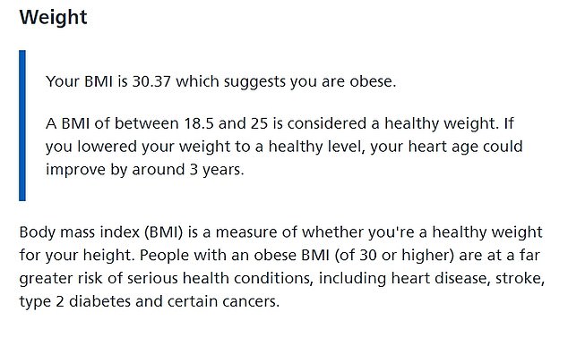 The quiz makes lifestyle suggestions to help lower high blood pressure including losing weight, eating less salt, exercising regularly and cutting back on alcohol and caffeine