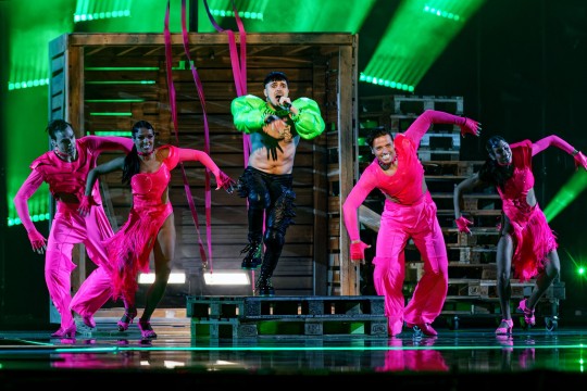 Mandatory Credit: Photo by Andy Von Pip/ZUMA Press Wire/Shutterstock (13907397c) Liverpoo, UK: Finland's Kaarija at the Eurovision Song Contest 2023 Semi Final (Dress rehearsals ) in Liverpool Arena Eurovision Song Contest 2023: Semi-Final Two FINLAND's Kaarija, Liverpool, England, United Kingdom - 08 May 2023