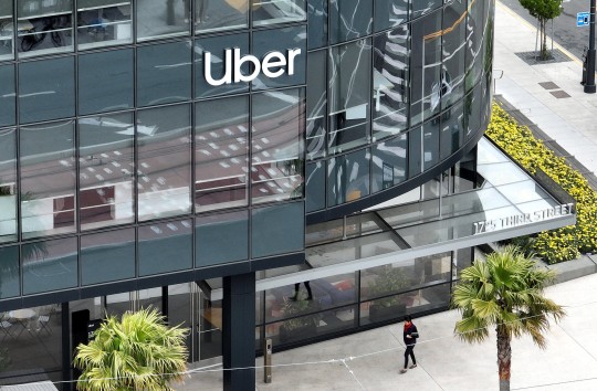 SAN FRANCISCO, CALIFORNIA - MAY 19: In an aerial view, the Uber office at 1725 Third Street is seen on May 19, 2023 in San Francisco, California. Uber announced plans to lease one of its new buildings that sits next to Chase Center in San Francisco's Mission Bay neighborhood. The space is a fully furnished 285,000 square foot office building that is one of four buildings at the company's new headquarters. Uber has not occupied the office space since it was completed in 2021. (Photo by Justin Sullivan/Getty Images)