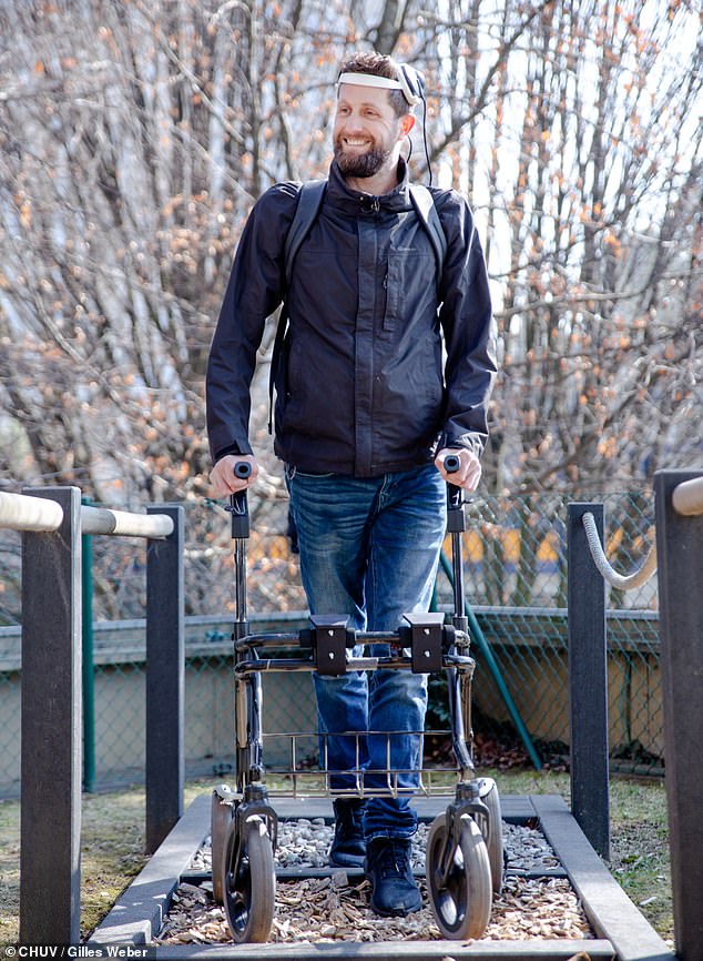 While the system has allowed Gert-Jan to stand, walk, and climb stairs on his own, he joked that the best thing he's been able to do is stand at the bar to share a beer with his friends