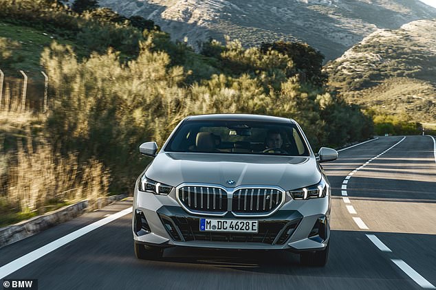 BMW says: 'The Active Lane Change Assistant takes over the necessary steering movements automatically, the traffic situation permitting'