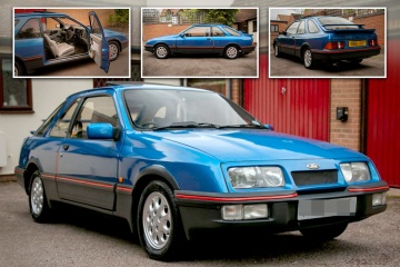 Rare Ford Sierra left in garage for 20 years up for auction after revamp