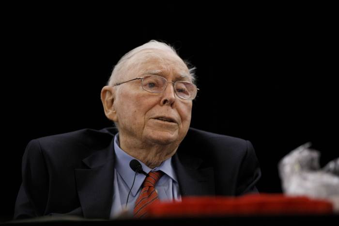 Berkshire Hathaway vice-chair Charlie Munger