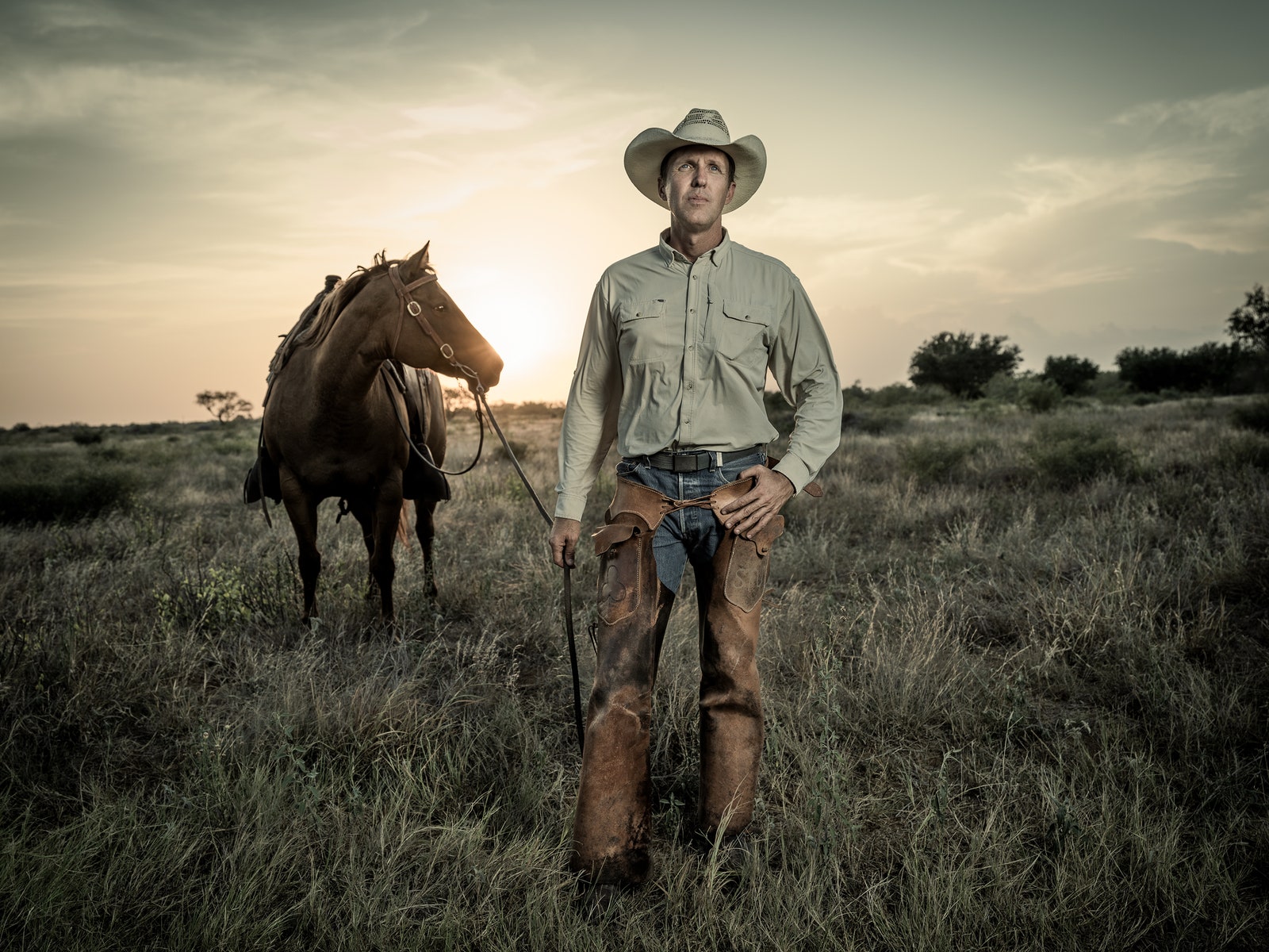 big oil photography cowboy horse geothermal Texas field