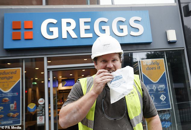 Biting: Greggs has begun the year with bumper revenue growth as it benefited from a lack of pandemic restrictions and strong demand for affordable meals