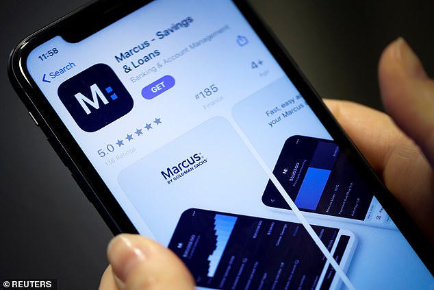 Rate boost: Marcus, which is backed by Goldman Sachs, now pays 3.5% on its Online Savings Account and cash Isa accounts