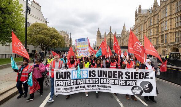 Nurses strike in London