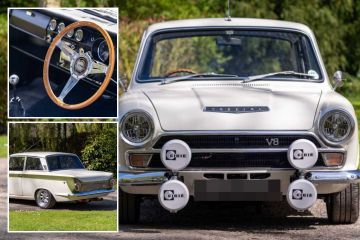 Classic 60s Ford Cortina up for sale at auction includes some big changes