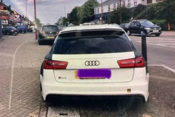 Driver of £80k Audi says he ‘shouldn’t get fined’ for parking on ‘wide’ pavement