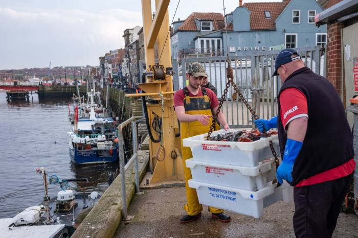 Fishing boats in Whitby