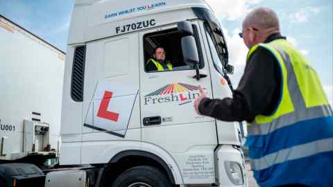 Trainee driver Lewis Judd