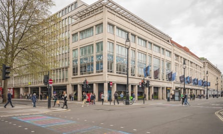 The exterior of the Heal’s store on Tottenham Court Road