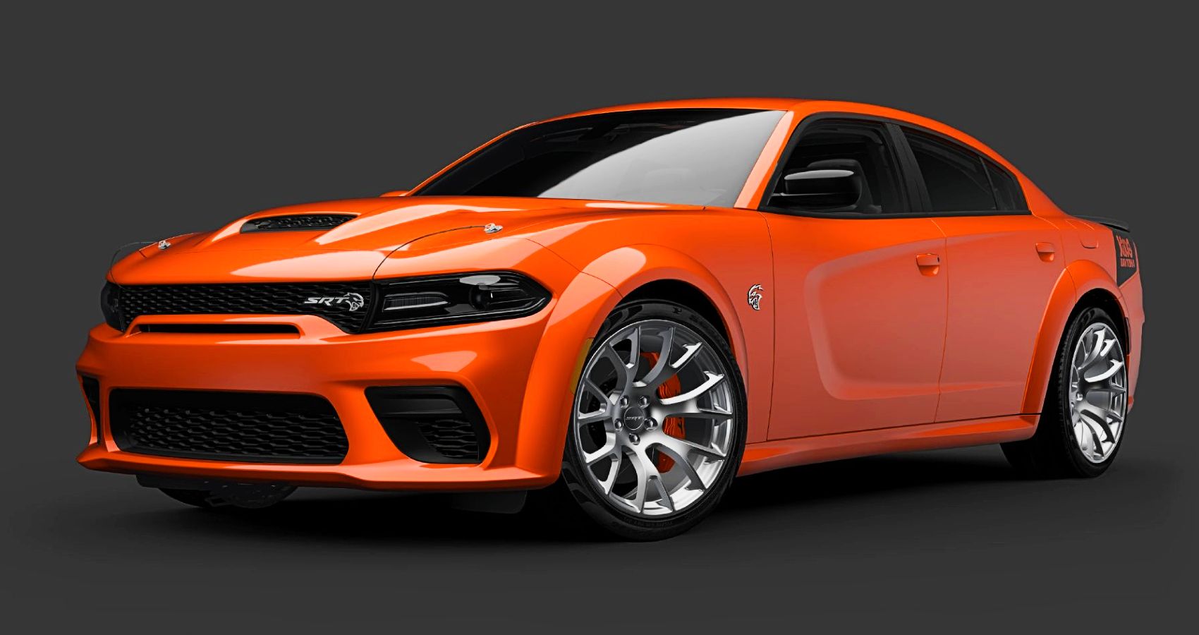 Exterior Of 2023 Dodge Charger King Daytona In Go Orange