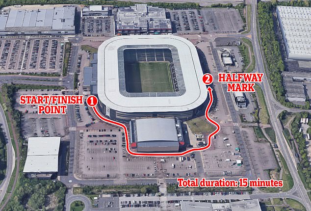 The route taken by our reporter Jacob Thorburn on the Aurrigo last year at Stadium MK