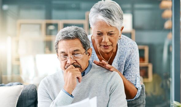 A couple check their finances