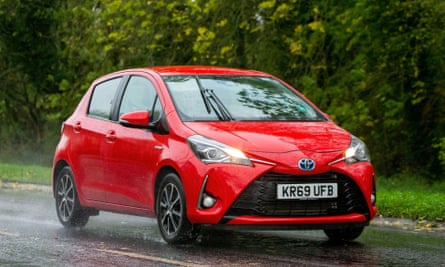 A 2019 hybrid electric Toyota Yaris