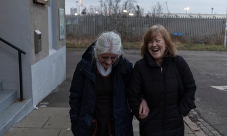 Two women laughing [sp of Ishbel is correct]