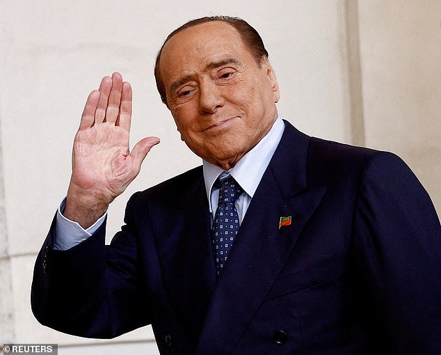 Berlusconi (pictured in October) had been suffering from leukaemia 'for some time' and had recently developed a lung infection. He was admitted to San Raffaele hospital in Milan on Friday for what aides said were pre-planned tests related to his leukemia