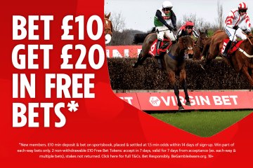 Virgin Bet bonus: Claim £20 in free bets when you stake £10 on racing today