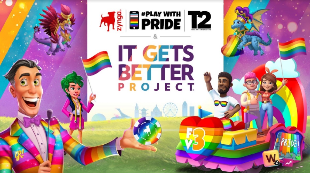 Zynga is celebrating Pride Month with the It Gets Better Project.