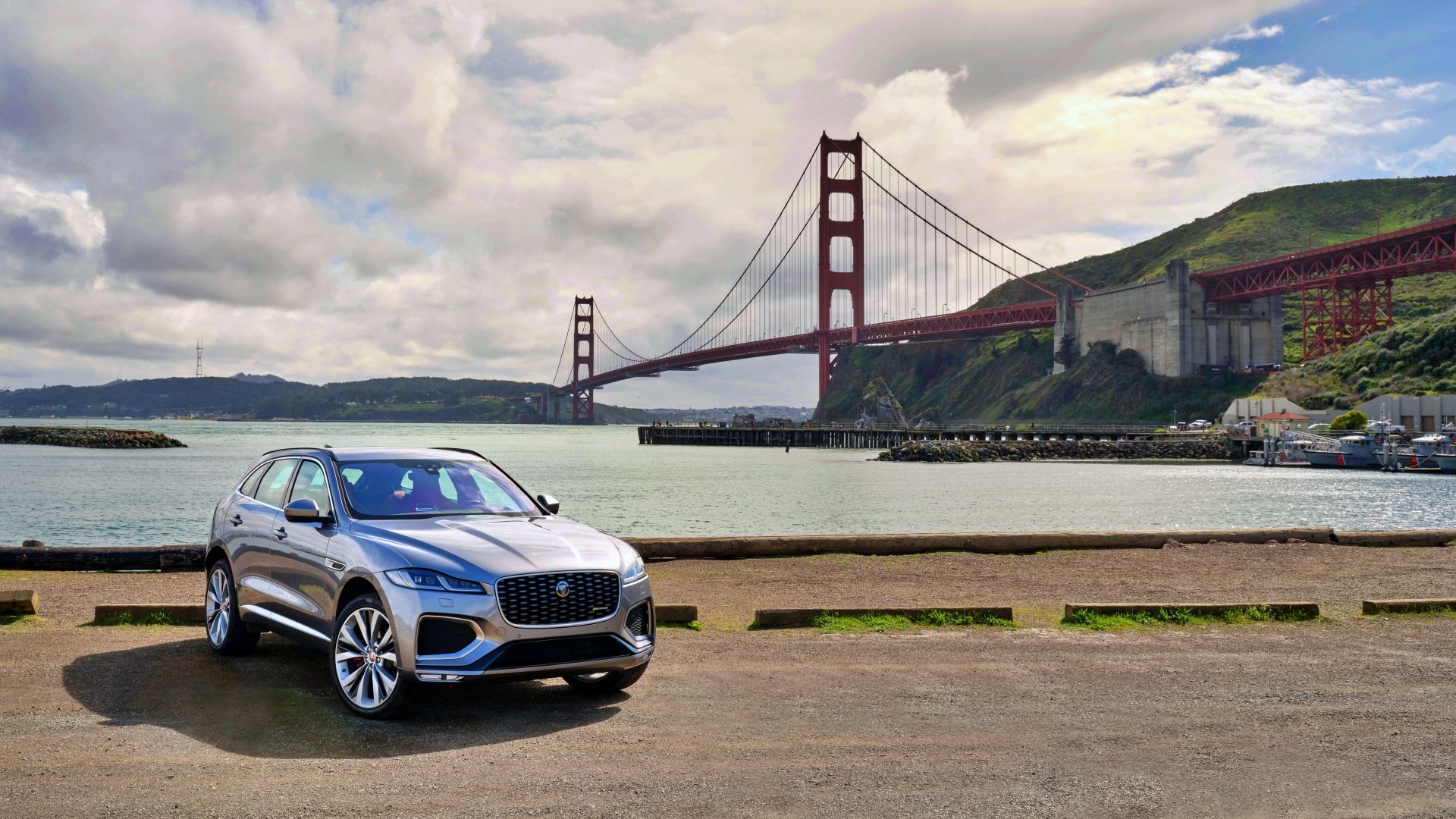 Silver Jaguar F-Pace