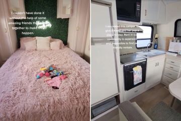 My pal couldn’t afford rent so I transformed an old caravan for her to stay in