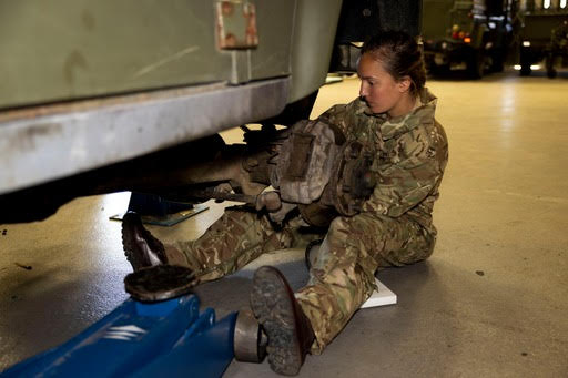 One of the British Army’s proud recruits is vehicle mechanic Millie Langton