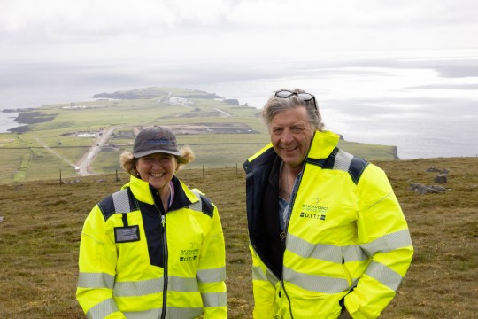 Debbie and Frank Strang, owners of SaxaVord spaceport