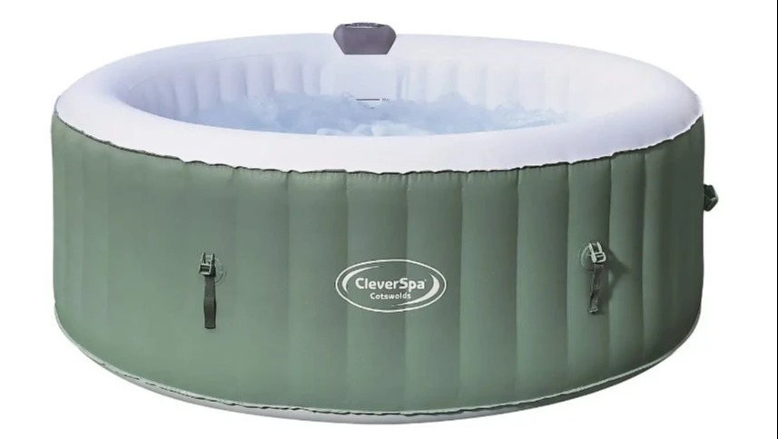 The CleverSpa Cotswolds four-person round hot tub is now £280 at Homebase