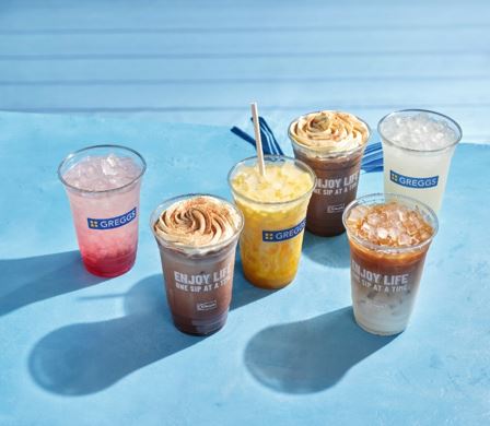 Greggs has added five new refreshing drinks to its menu