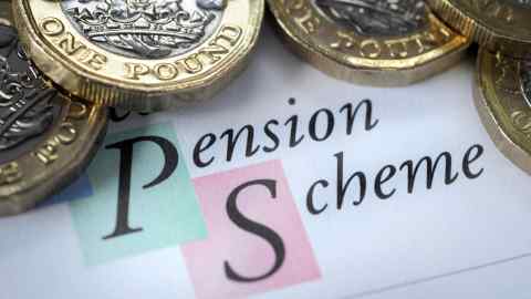 A pension scheme letter and £1 coins