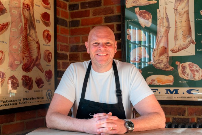 A man in an apron