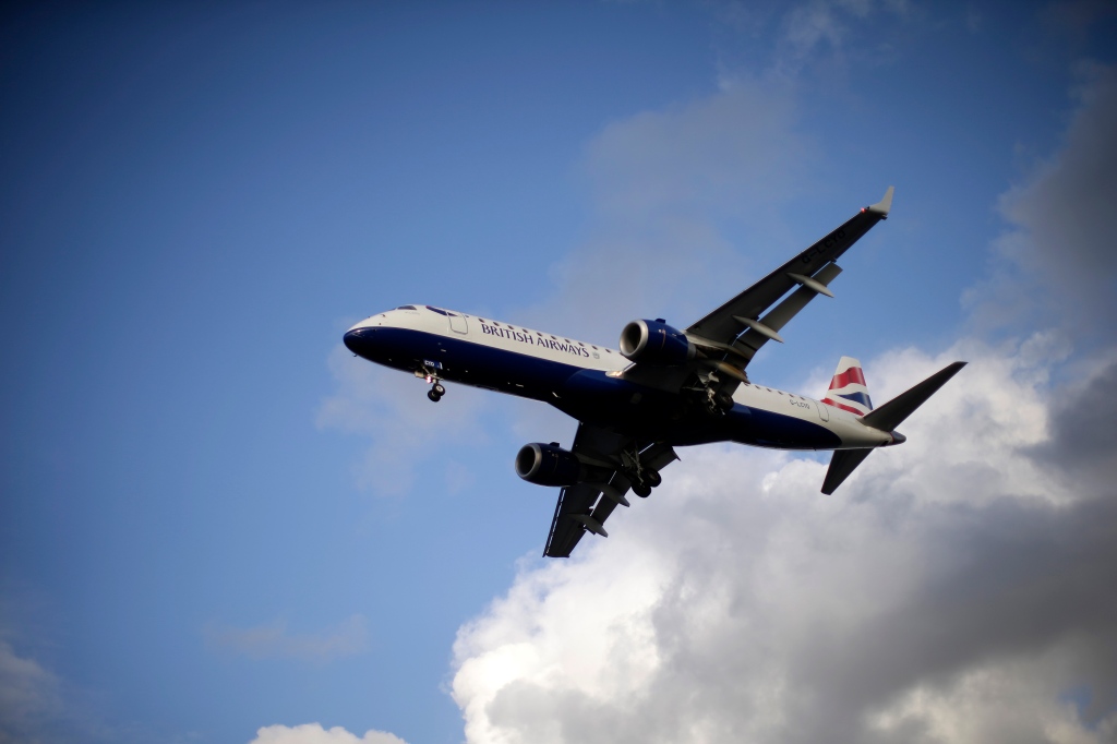 large jet in flight