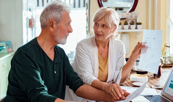 A couple check their finances