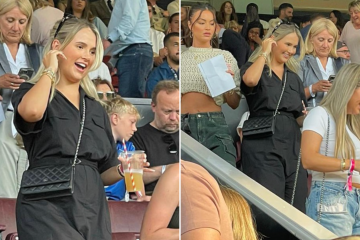 Molly-Mae looks amazing in black jumpsuit as she cheers on Tommy at Soccer Aid