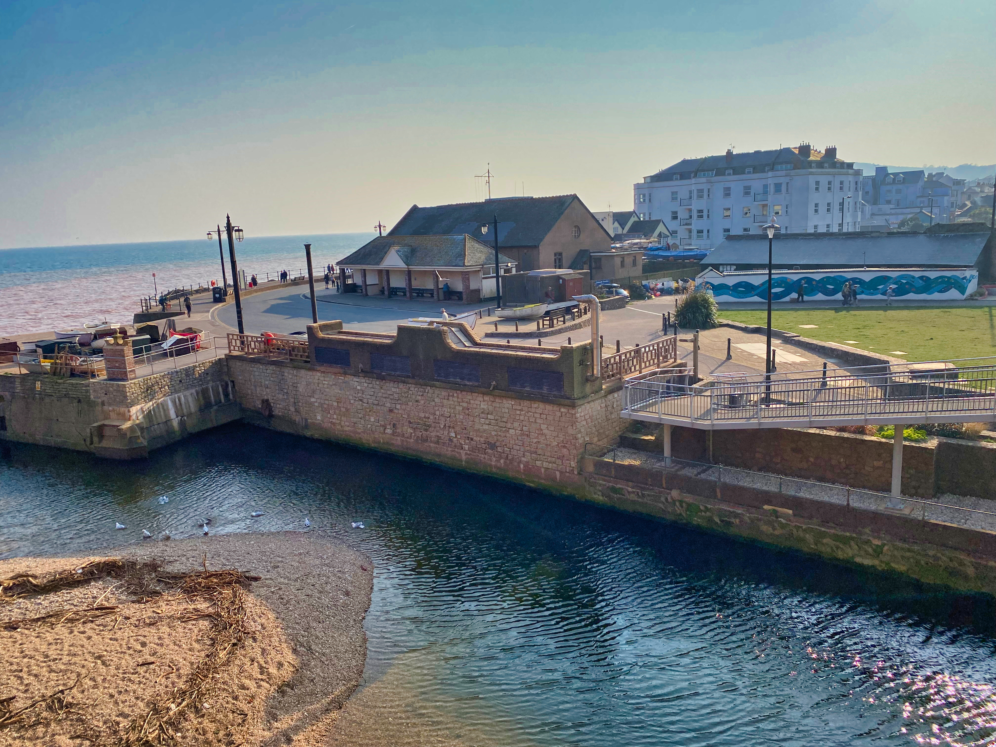 Sidmouth sits on the west of England's Jurassic Coast