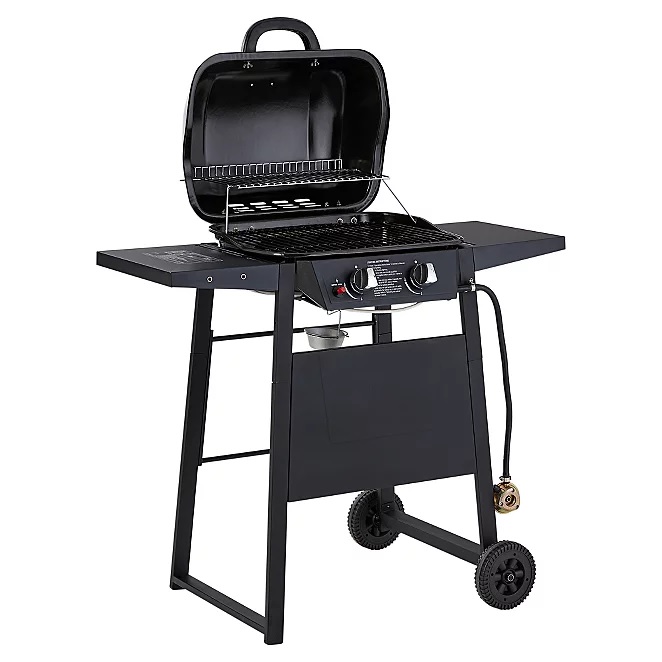 This two-burner gas grill is now £87 instead of £109 from George at Asda