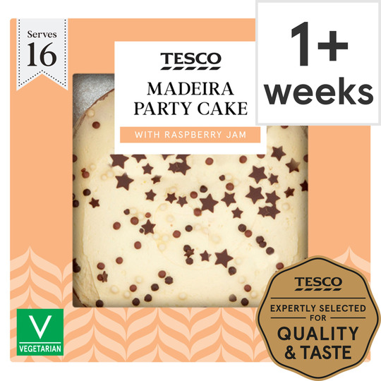 Tesco Madeira party cake for £8