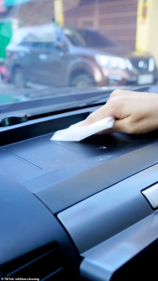 While this can leave your interior shiny and dust-free, experts say it may leave your car slippery and advice not to scrub the wheel with oil