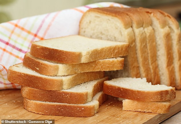 Low temperatures in the fridge cause the starch within a loaf of bread to recrystallise, which make it harden and stiffer